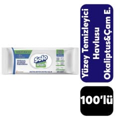 Yüzey Temizlik Havlusu Solo Islak 100’lü Okaliptus Çam Esintisi