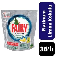 Bulaşık Tableti Fairy Platinum 36’lı Limon Kokulu