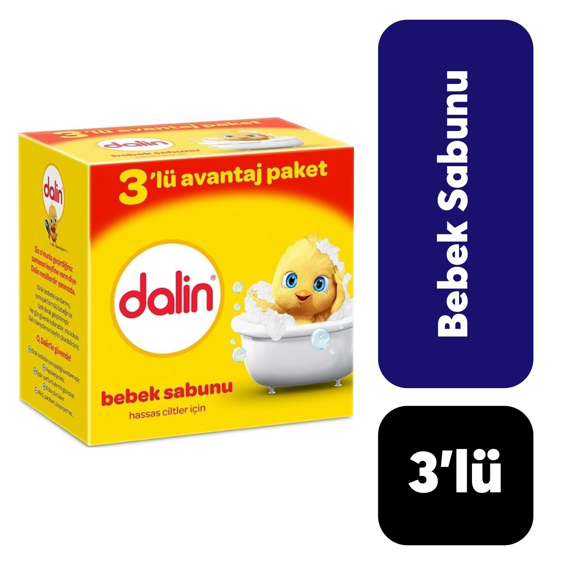 Sabun 100 gr Dalin Bebek 3'lü