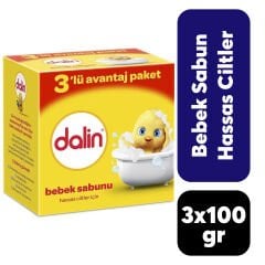 Sabun 100 gr Dalin Bebek 3'lü