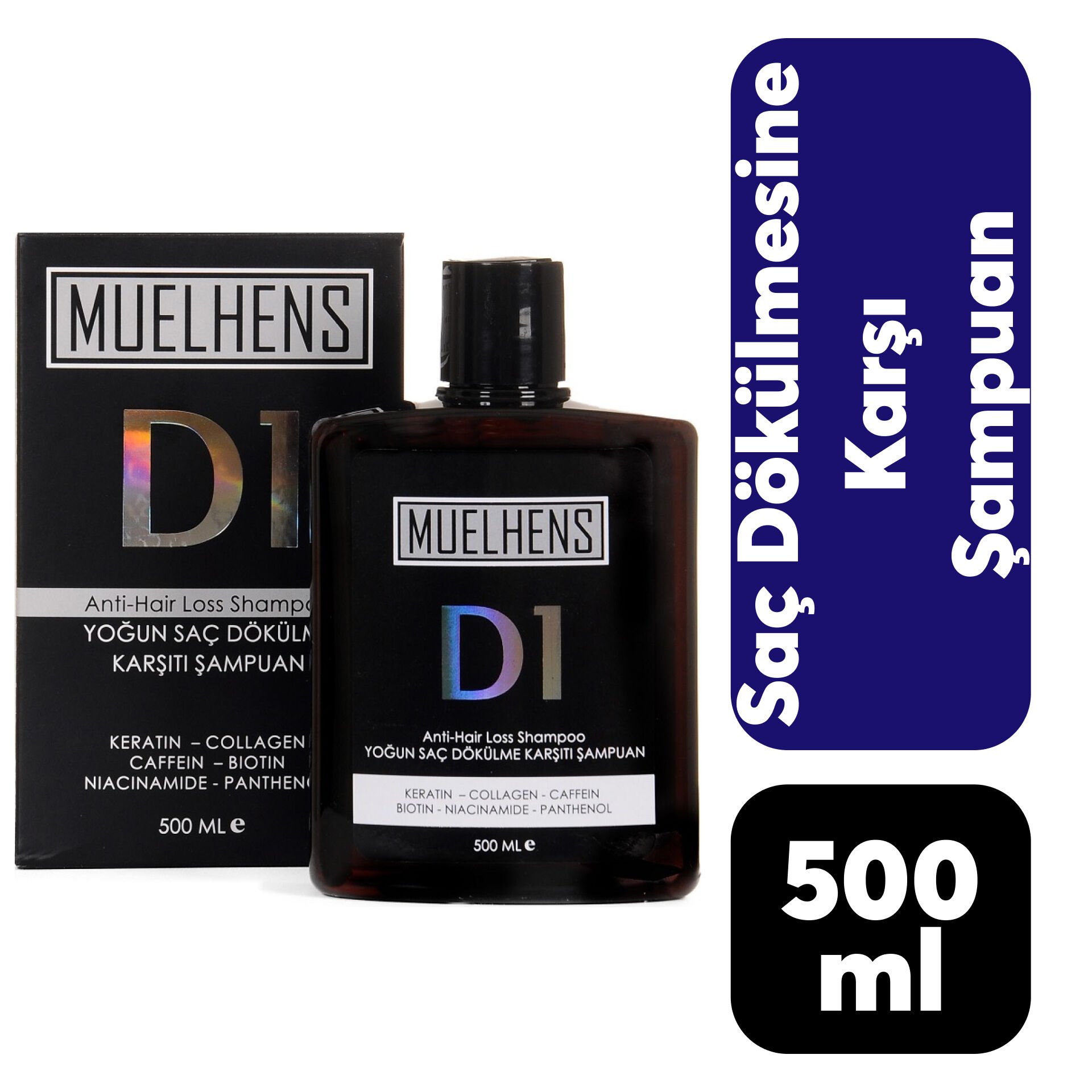 Muelhens D1 Şampuan 500 ml Dökülme Karşıtı