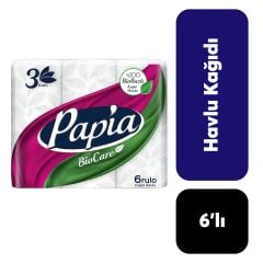 Kağıt Havlu Papia 6 Rulo BioCare