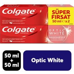 Diş Macunu Colgate 50 ml + 50 ml Optic White