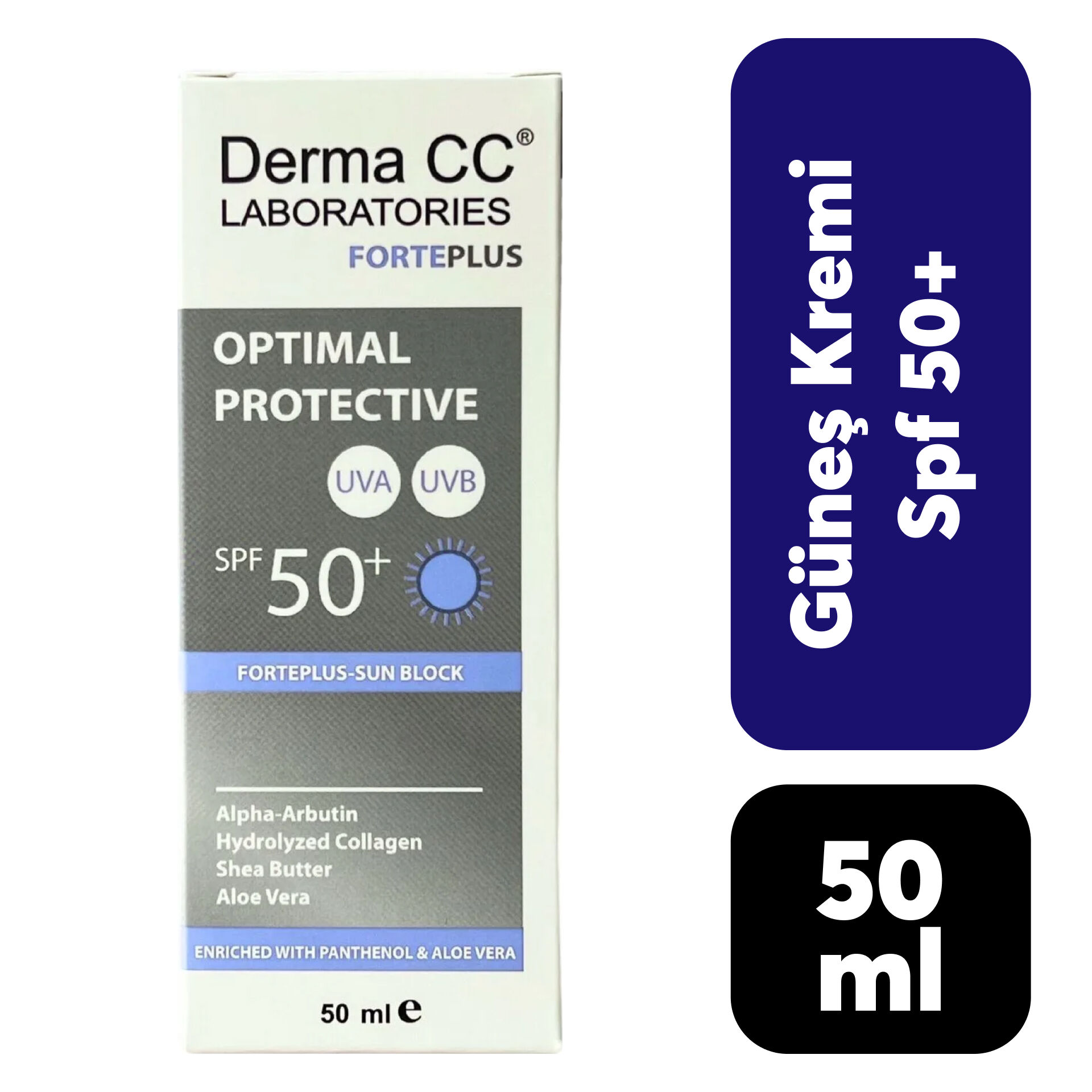 .Krem Güneş Kremi Derma CC 50 ml Forteplus 50 Spf