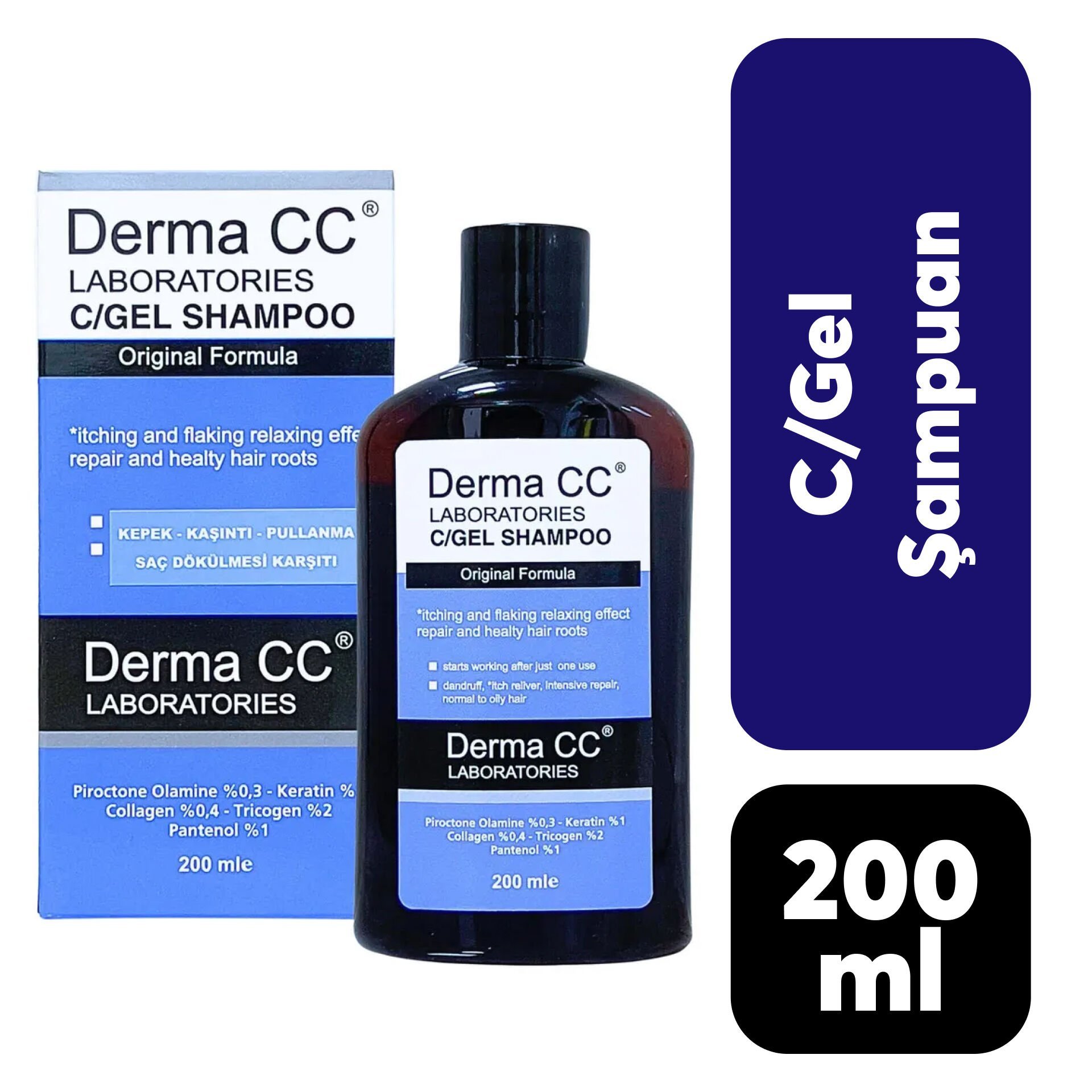 Derma CC Şampuan 200 ml C/Gel Bakım