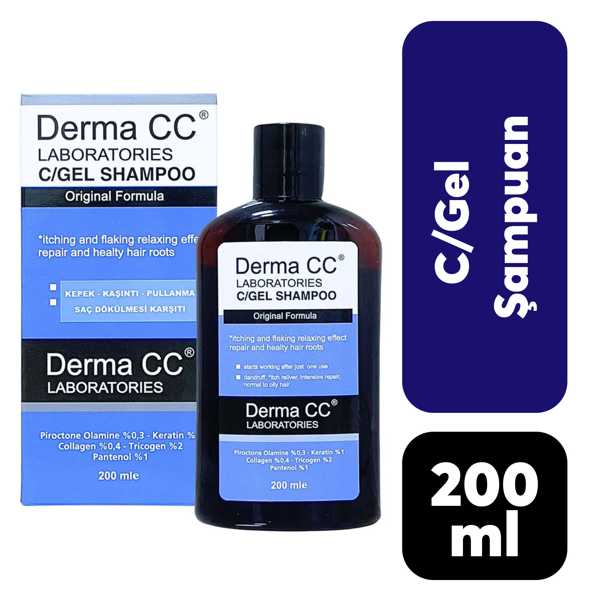 Şampuan Derma CC 200 ml C/Gel Bakım