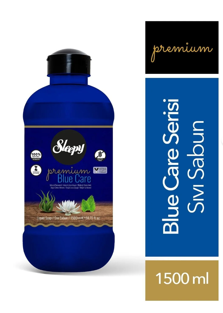 Sıvı Sabun Sleepy Premium 1500 ml Mavi
