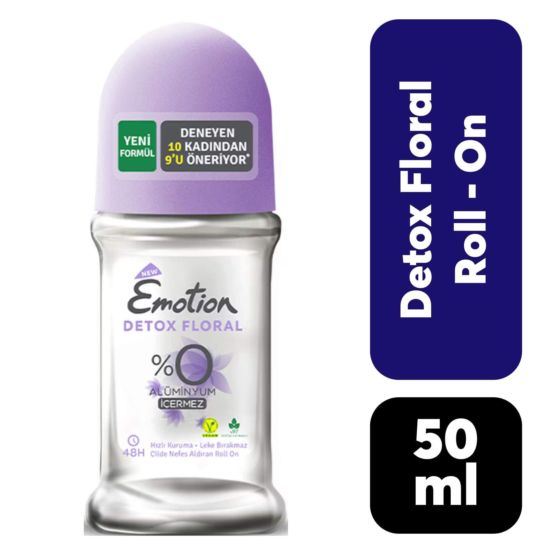 Roll-On Kadın Emotion 50 ml Detox Floral