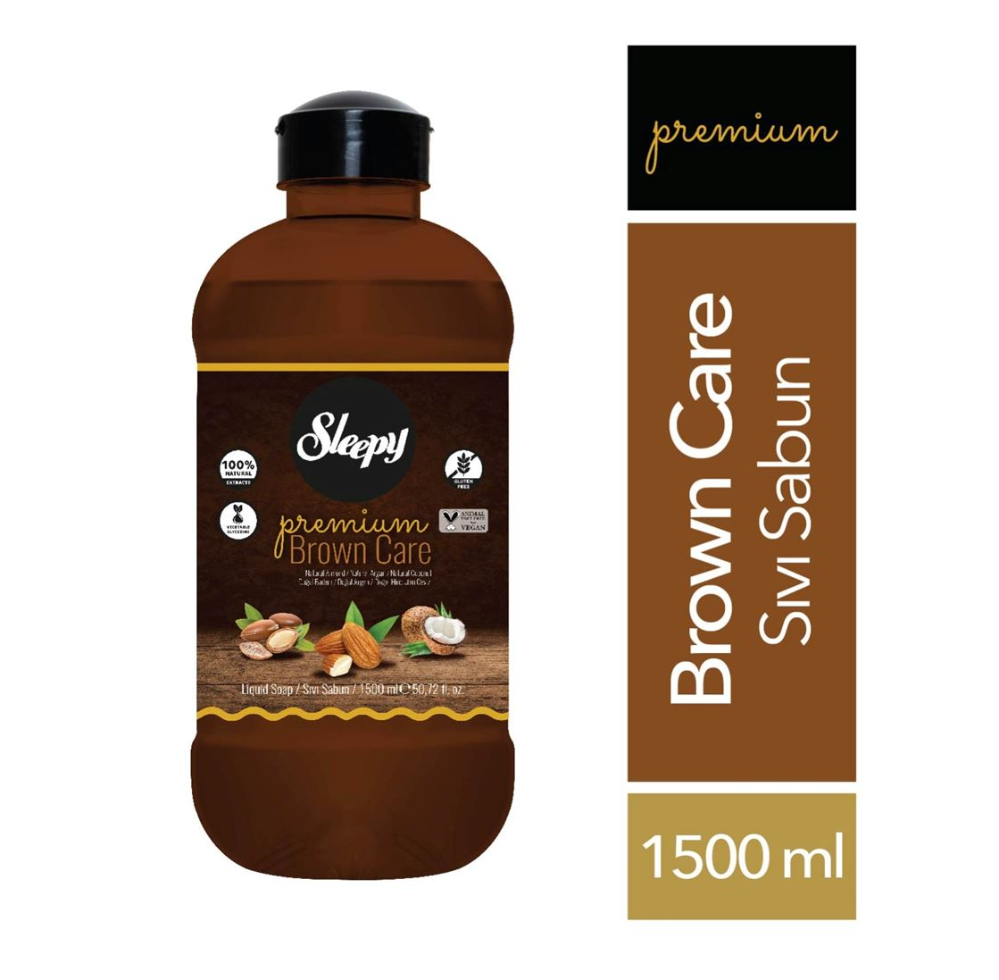 Sıvı Sabun Sleepy Premium 1500 ml Kahve