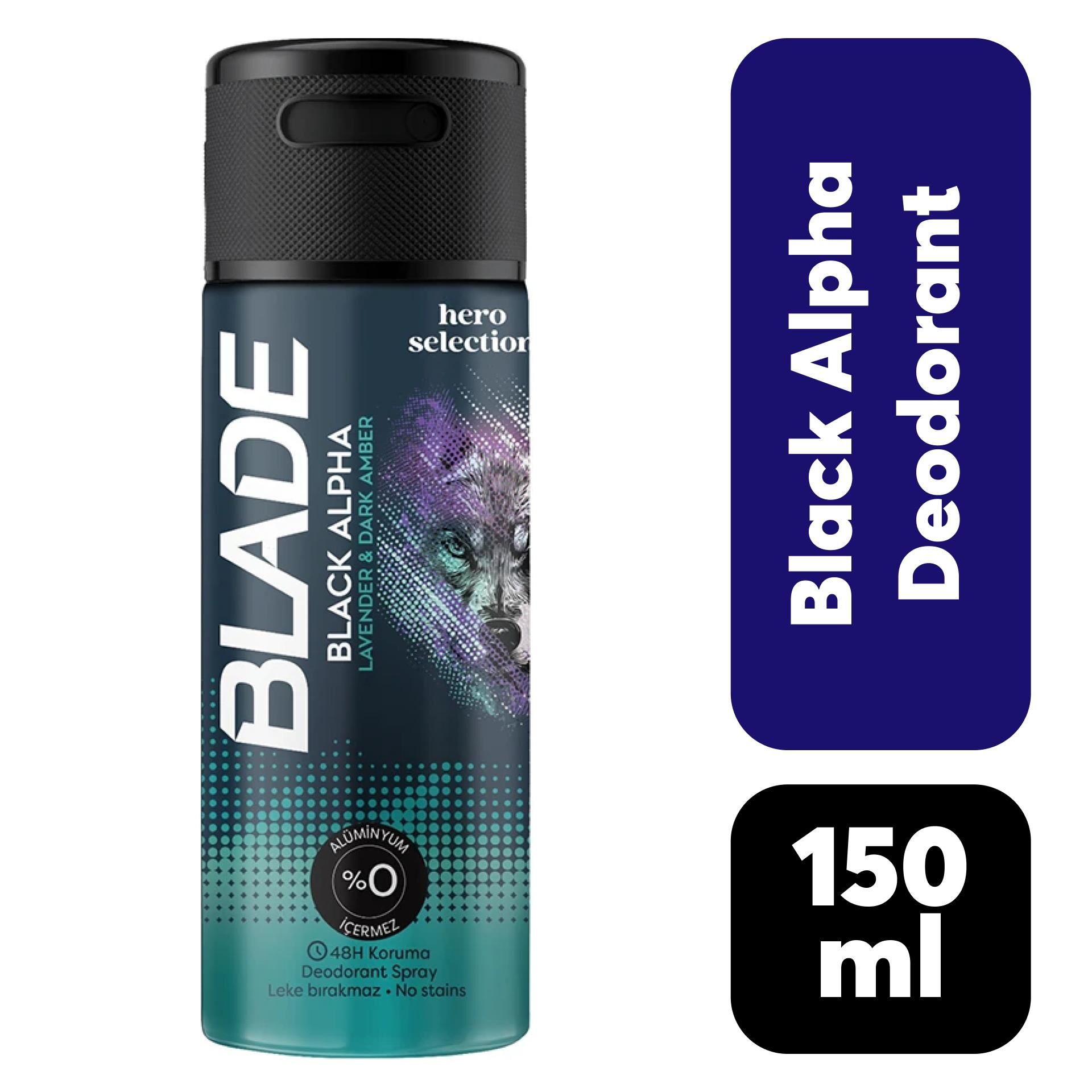 Deodorant Erkek Blade 150 ml Black Alpha