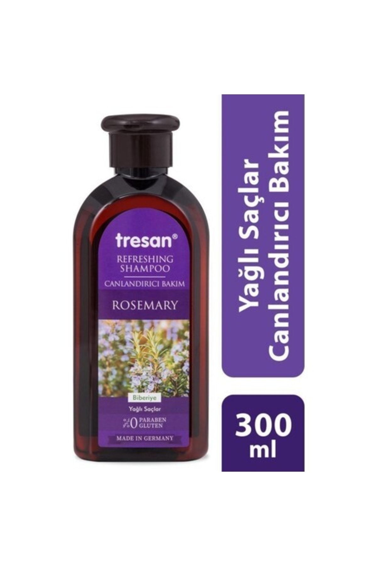 Tresan Şampuan 300 Ml Biberiye Yağlı Saçlar