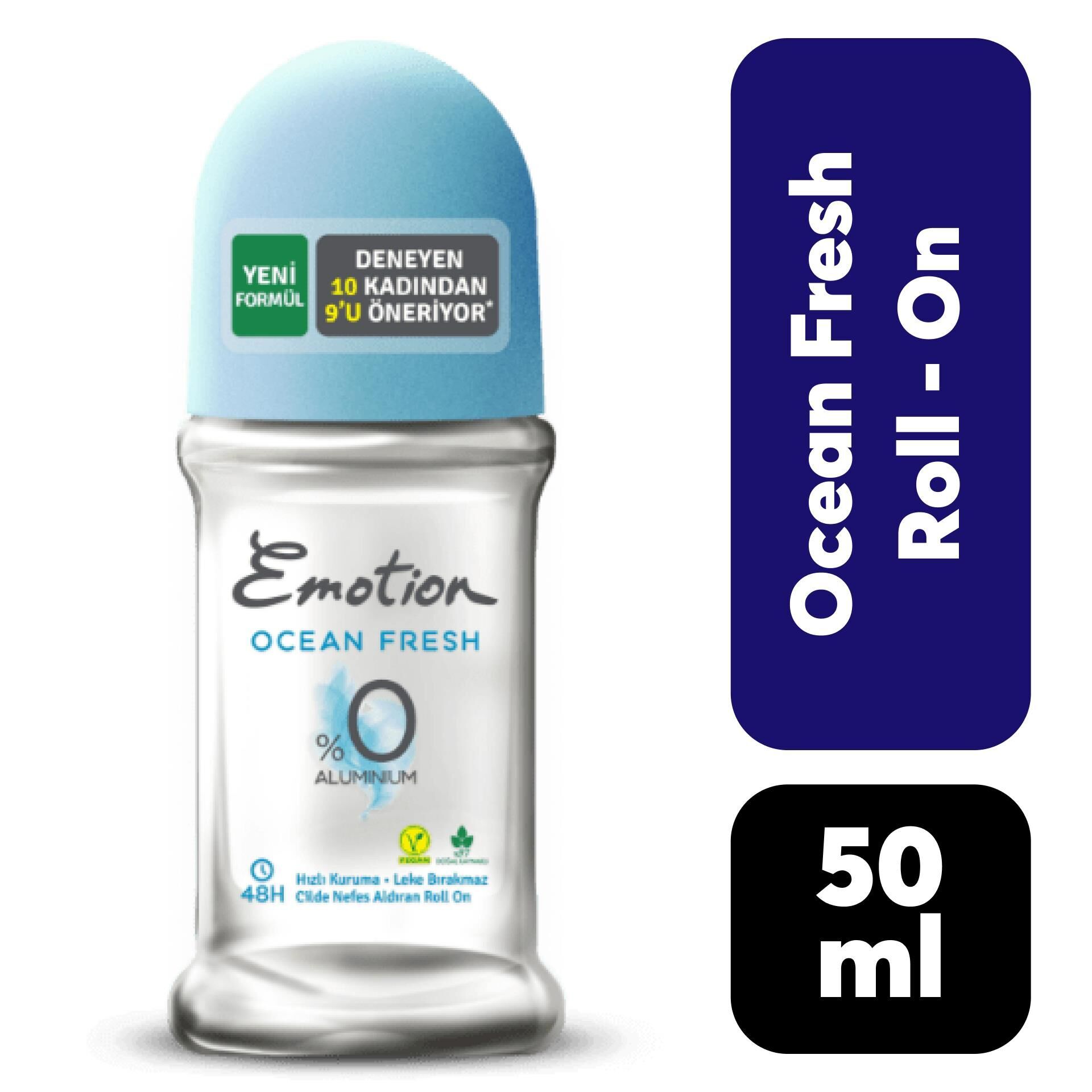 Roll-On Kadın Emotion 50 ml Ocean Fresh