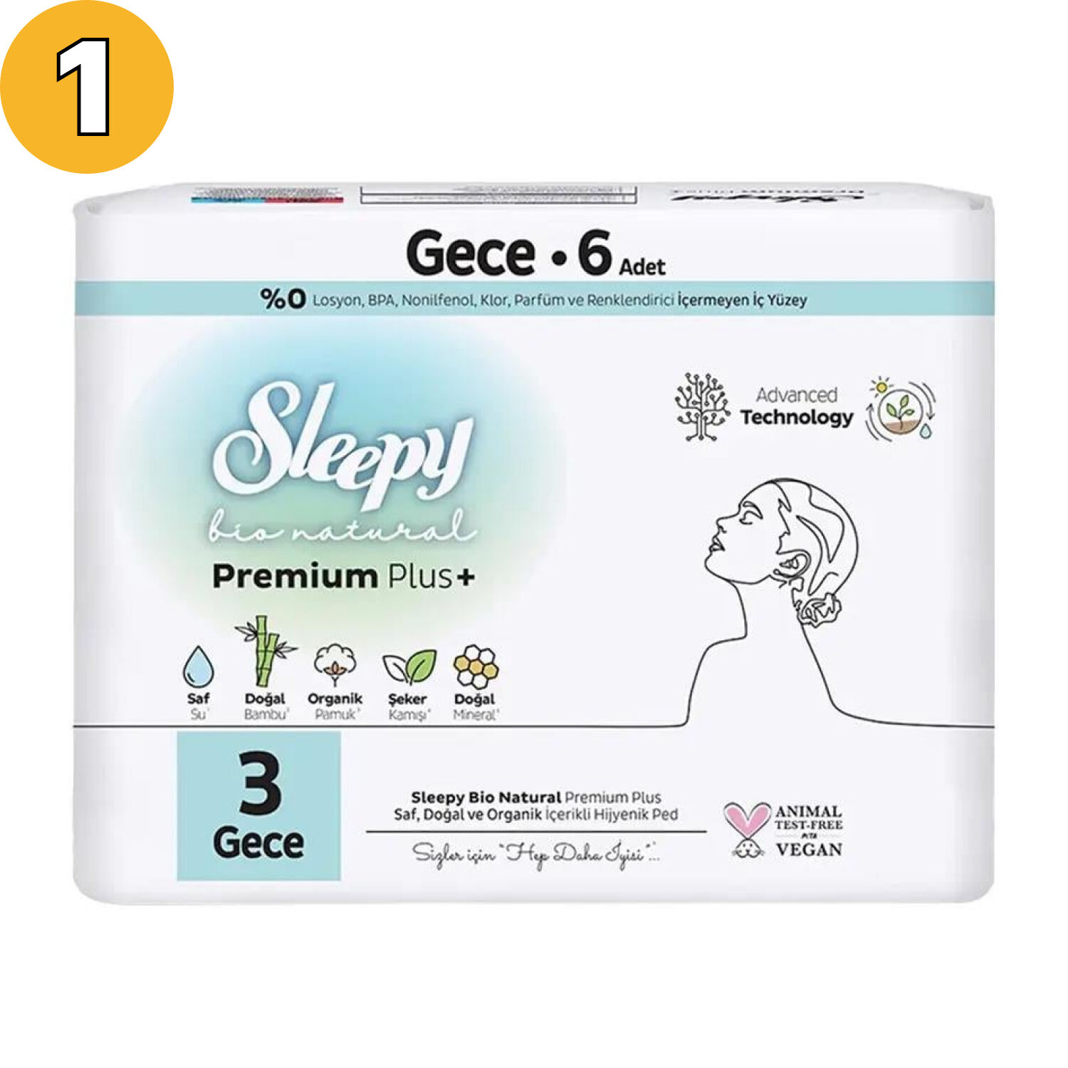 Ped Sleepy Tekli Gece 6'lı
