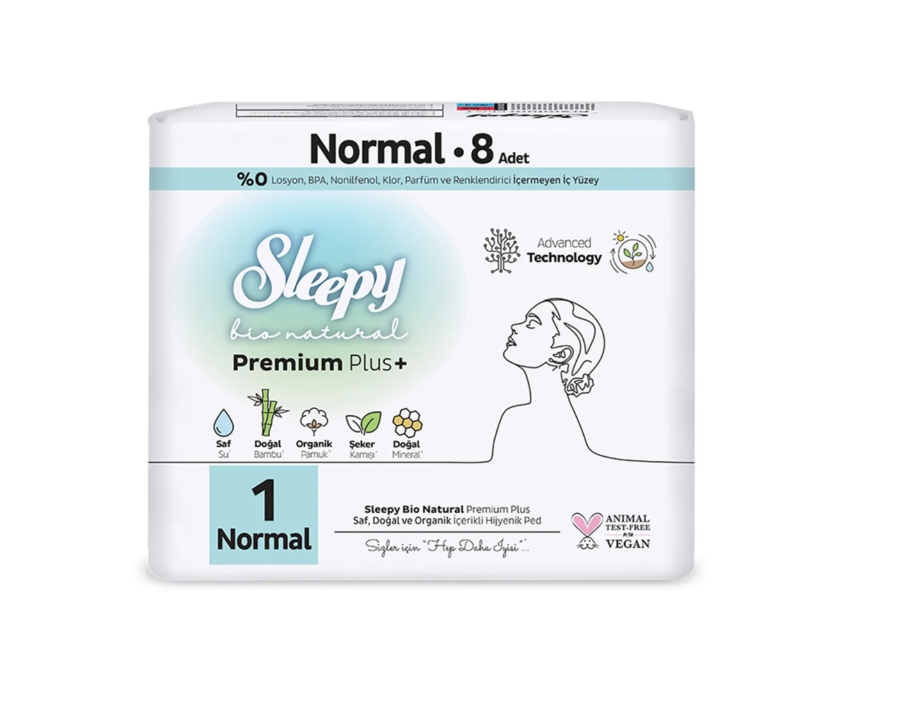 Sleepy Hijyenik Ped Bio Standart 8 Normal