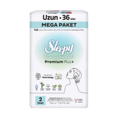 Sleepy Ped Bio Natural 4'lü Uzun 36'lı
