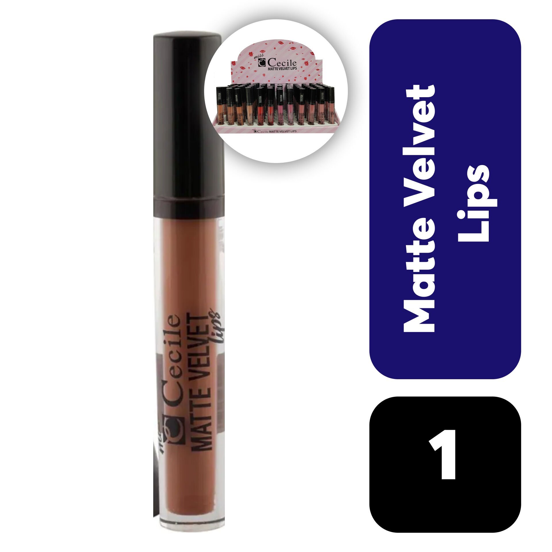 Cecile Set Dudak Parlatıcı Matte Velvet 01