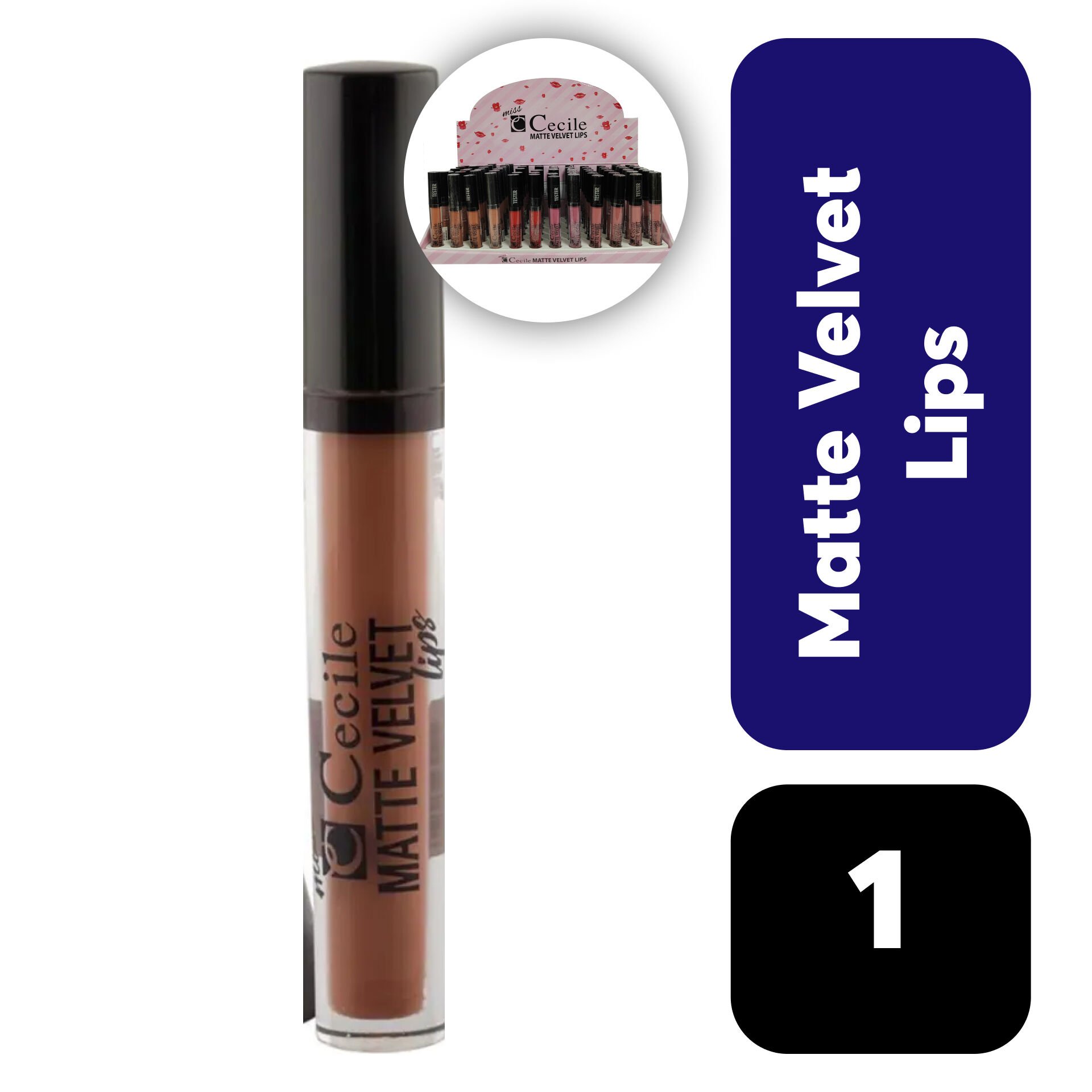 Cecile Set Dudak Parlatıcı Matte Velvet 01