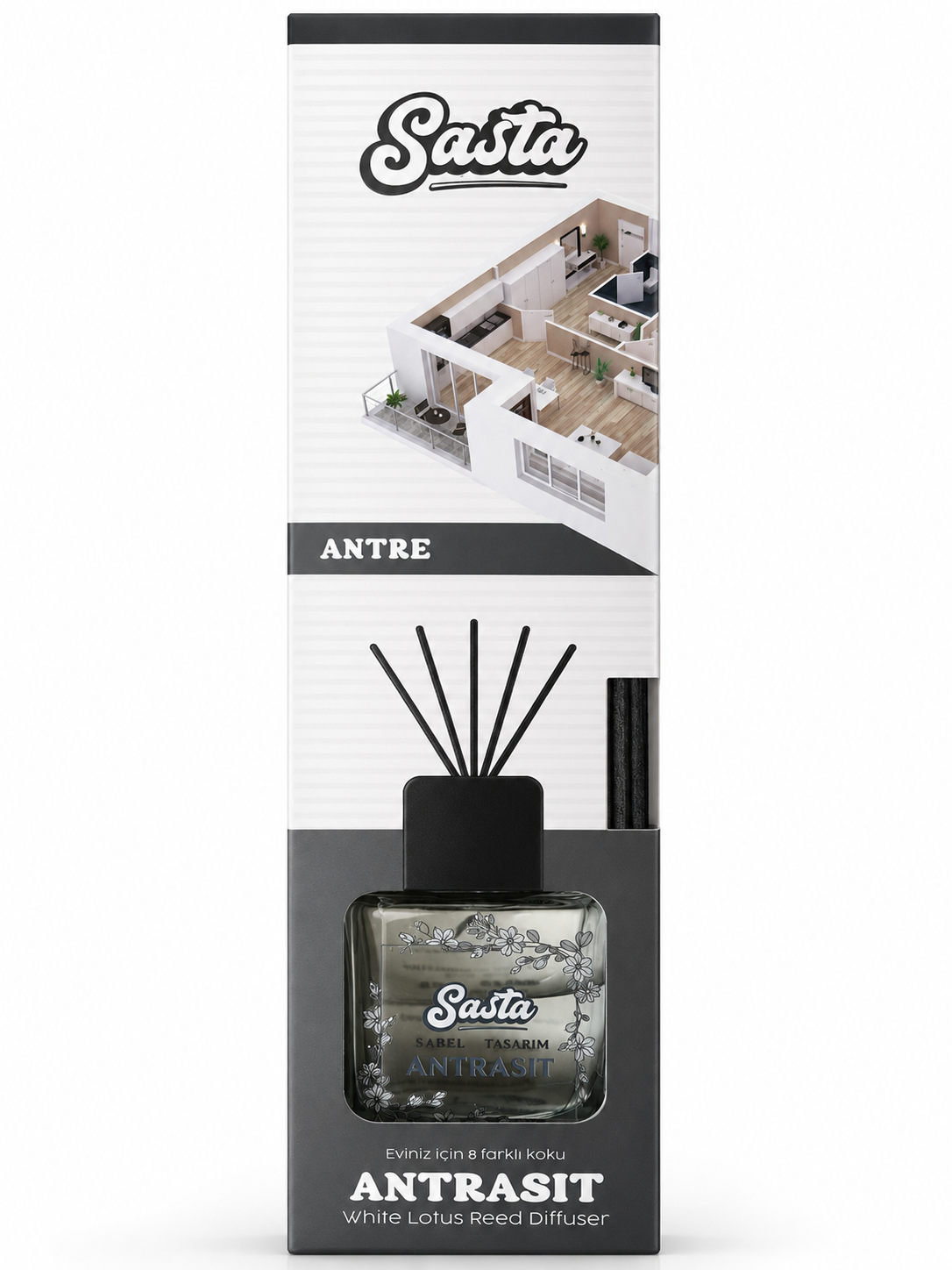 Koku Sasta Ortam Antre 100 ml Antrasit