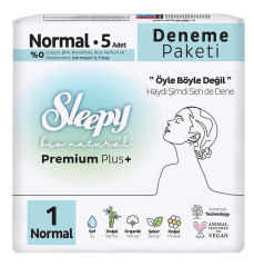Sleepy Hijyenik Ped Bio Deneme Paketi 5 Gece