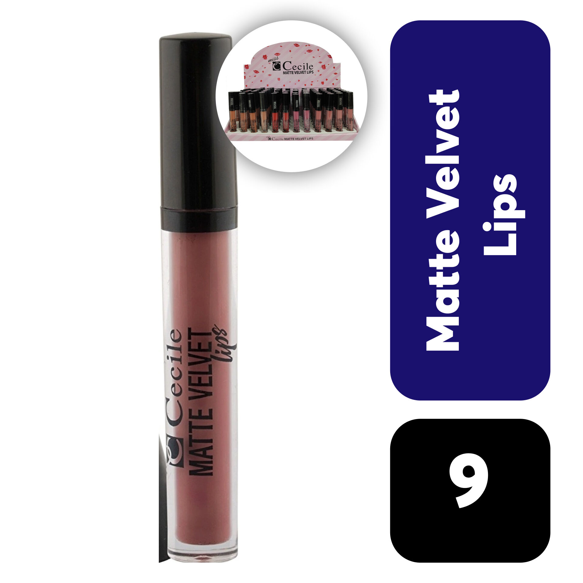 .Set Cecile Dudak Parlatıcısı Matte Velvet 09