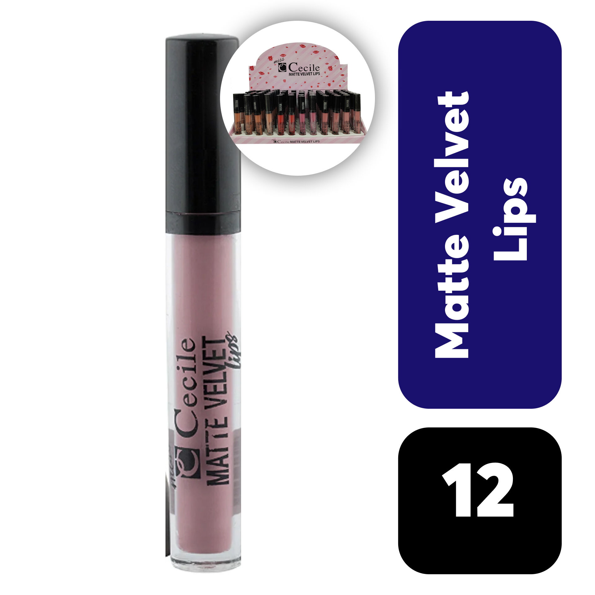 .Set Cecile Dudak Parlatıcı Matte Velvet 12