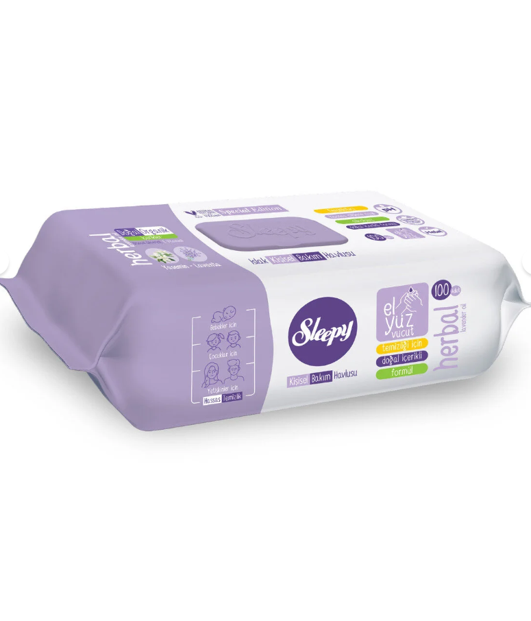 Sleepy Herbal Kişisel Bakım Havlusu 100 Yaprak