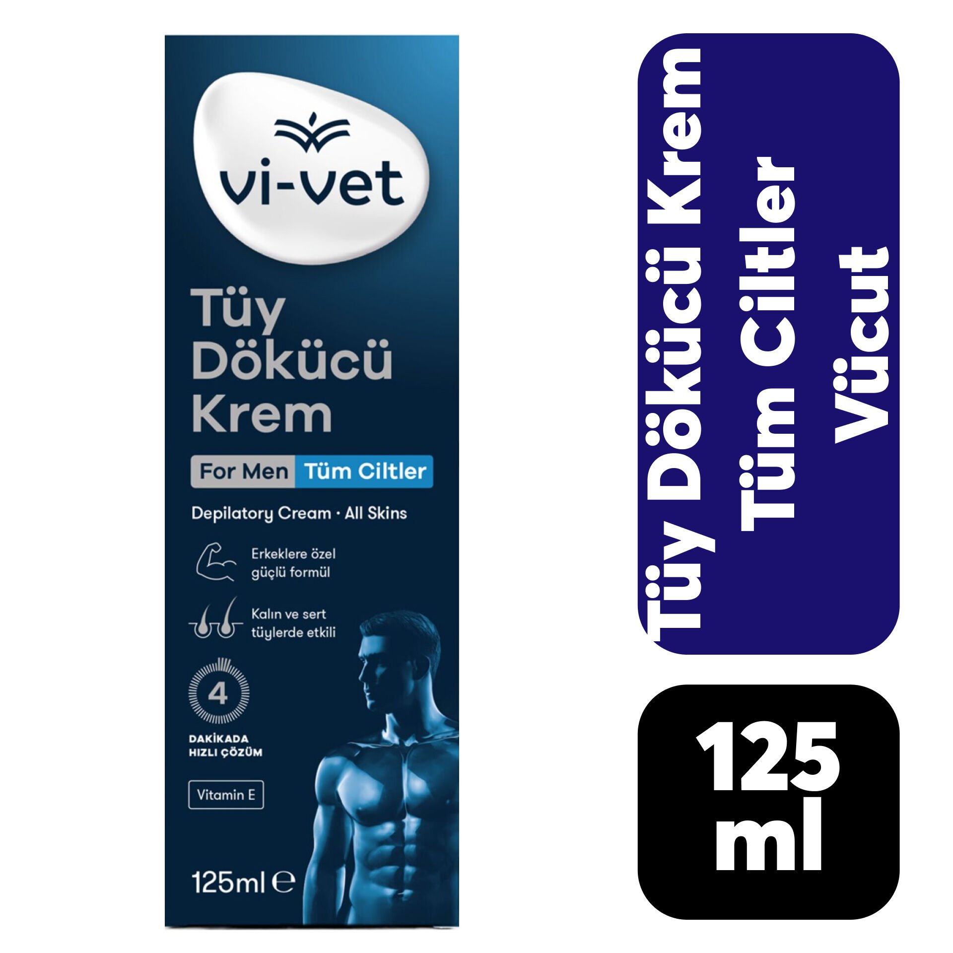 Vi-Vet Tüy Dökücü Krem 125 ml Erkek