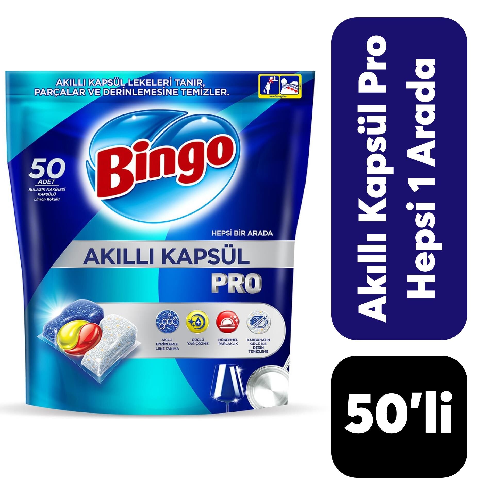 Bulaşık Tableti Bingo .50'li Pro