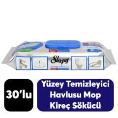 Yüzey Temizlik Havlusu Sleepy Islak Mop 30’lü Kireç Çözücü