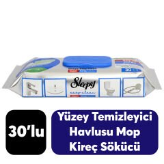 Yüzey Temizlik Havlusu Sleepy Islak Mop 30’lü Kireç Çözücü