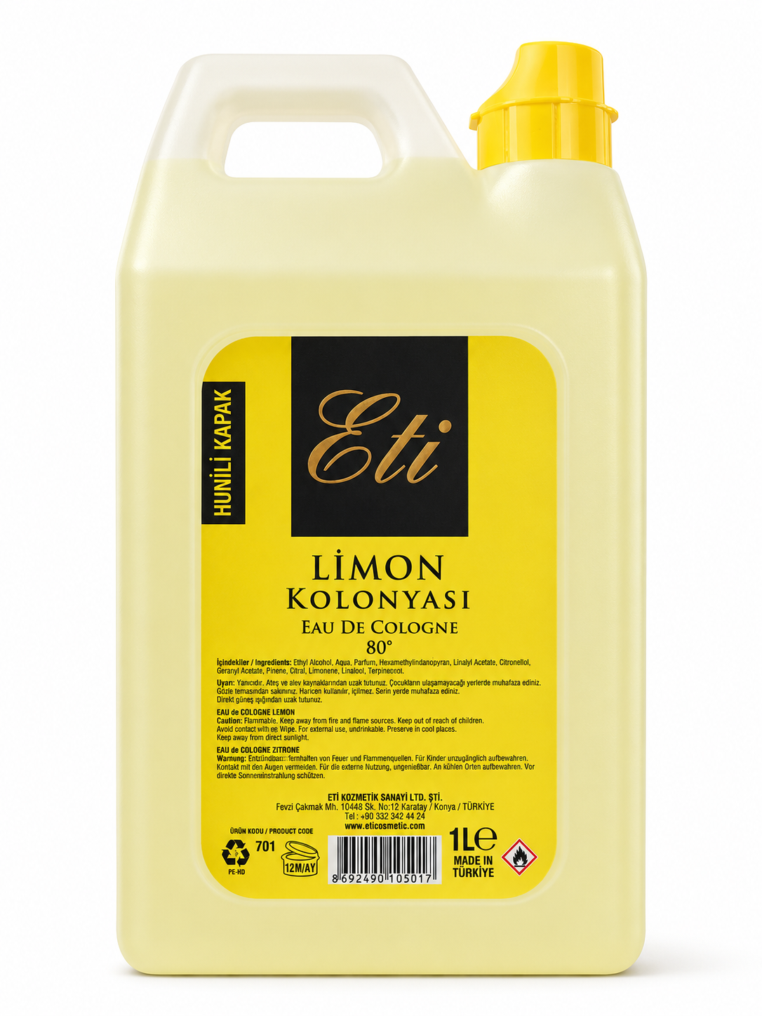 Kolonya Eti 1 L Limon