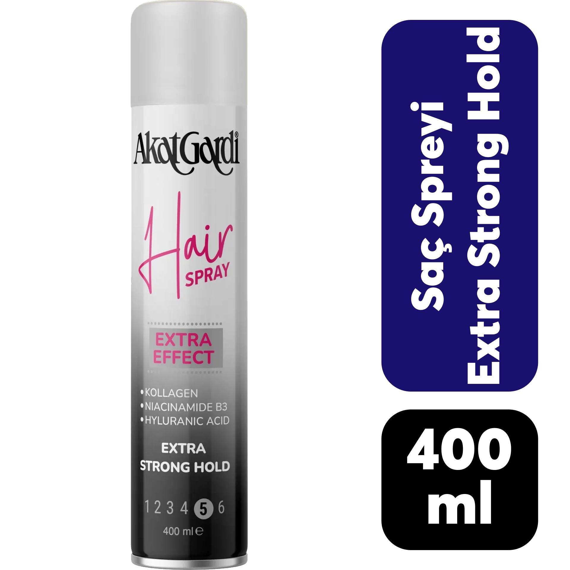 Akat Gardi Saç Spreyi 400 ml Gri