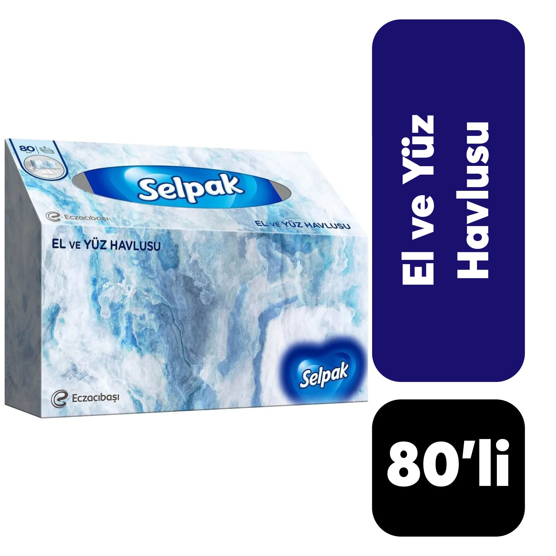 Kağıt Havlu Selpak El ve Yüz Havlusu 80'li Kutulu