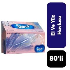 Peçete Selpak El ve Yüz Havlusu 80'li Kutulu