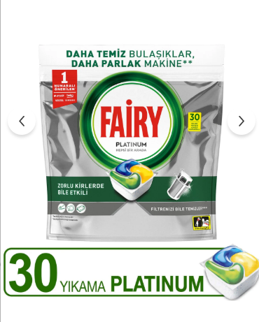 Bulaşık Tableti Fairy 30'lu Platinum***