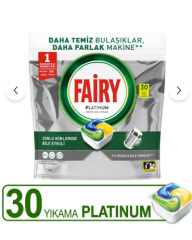 Bulaşık Tableti Fairy 30'lu Platinum***