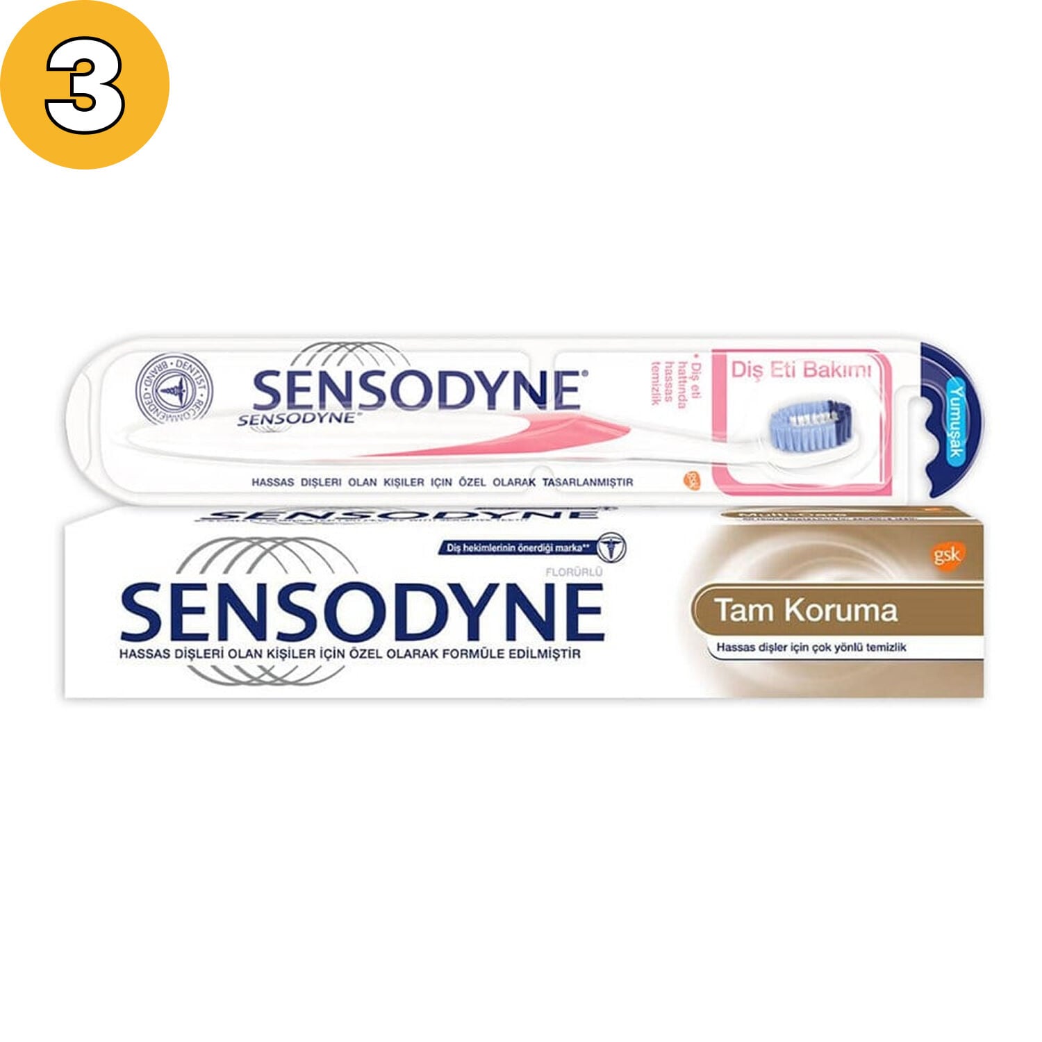 Diş Macunu Sensodyne 75 ml + Diş Fırçası Diş Eti Bakımı