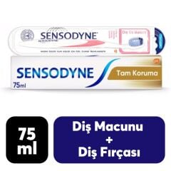 Diş Macunu Sensodyne 75 ml + Diş Fırçası Diş Eti Bakımı Total Care