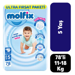 Bebek Bezi Molfix Junior No:5 8-18 Kg