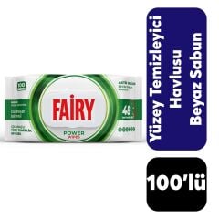 ..Yüzey Temizlik Havlusu Fairy 100'lü Beyaz Sabun