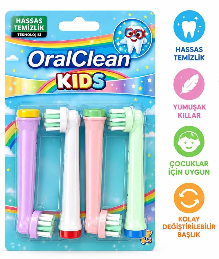Oral-B Diş Fırçası Clean Yedek Başlık Kids