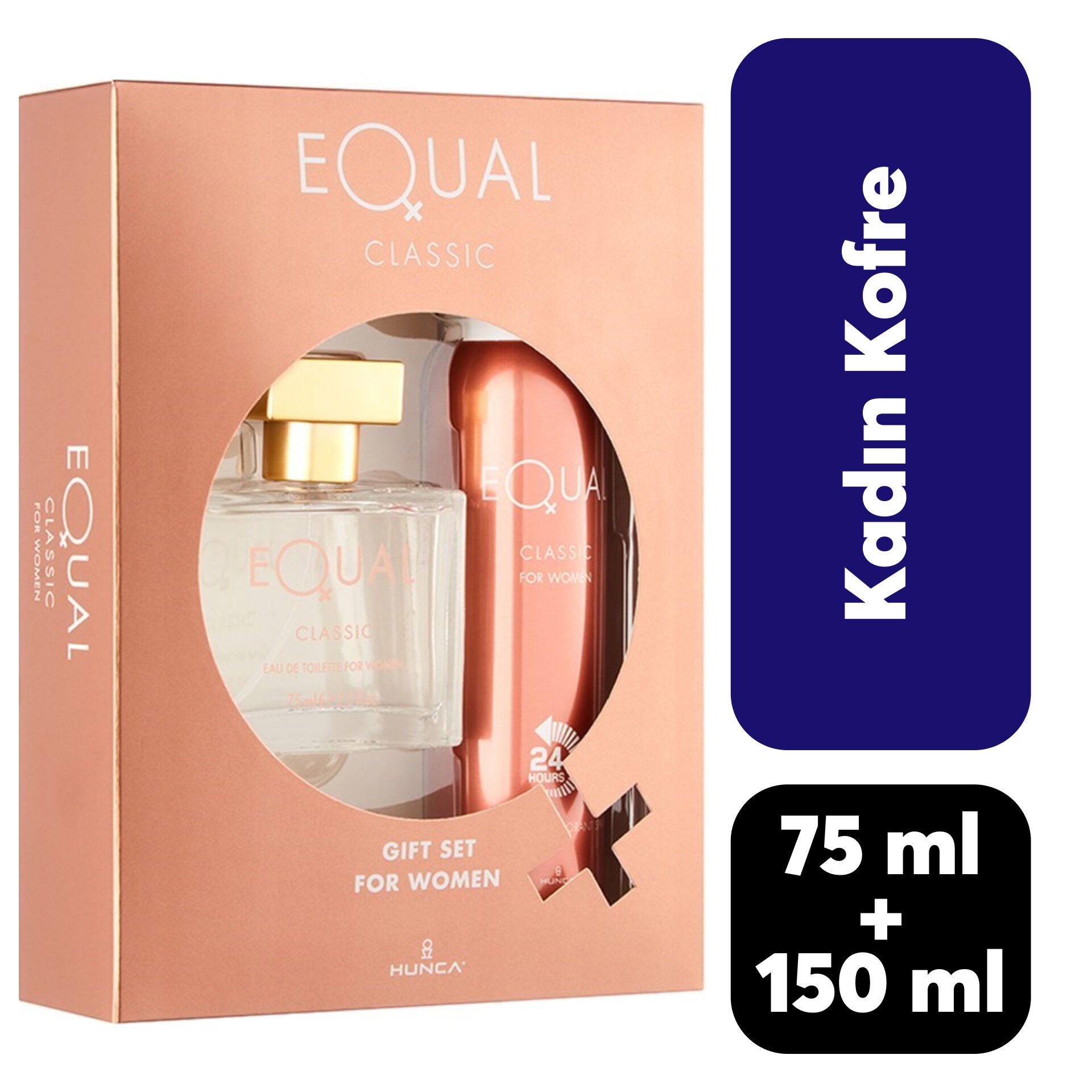 Kofre Kadın Equal Parfüm 75 ml + Deodorant 150 ml