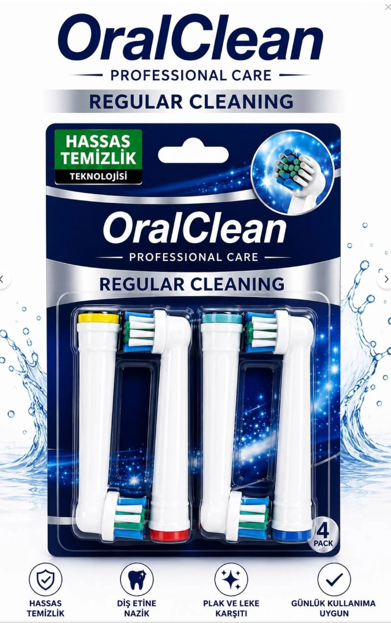 Oral-B Diş Fırçası Clean Yedek Başlık Regular