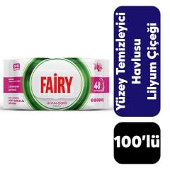 ..Yüzey Temizlik Havlusu Fairy 100'lü Lilyum