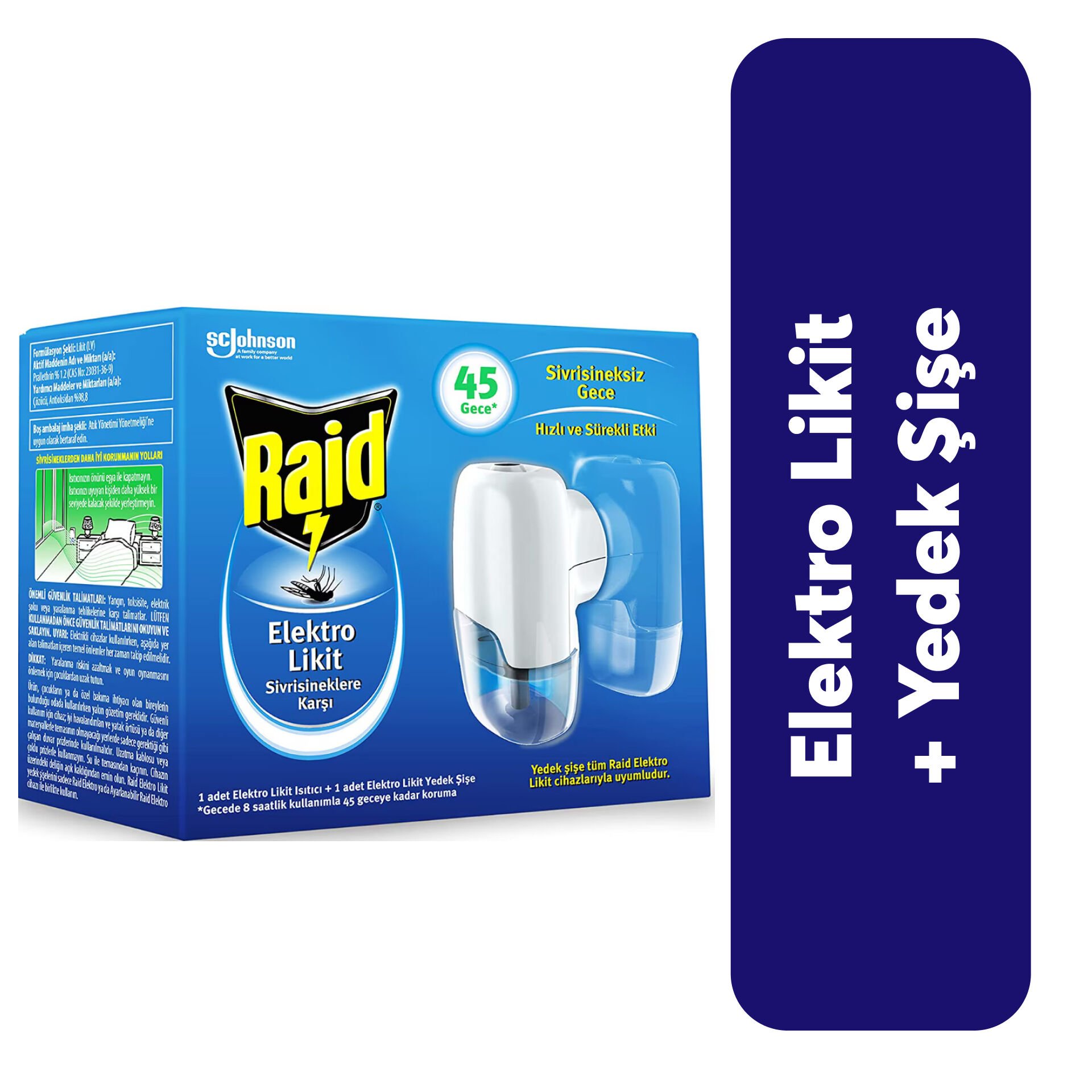 Raid Elektro Likit Isıtıcı + Elektro Likit Yedek
