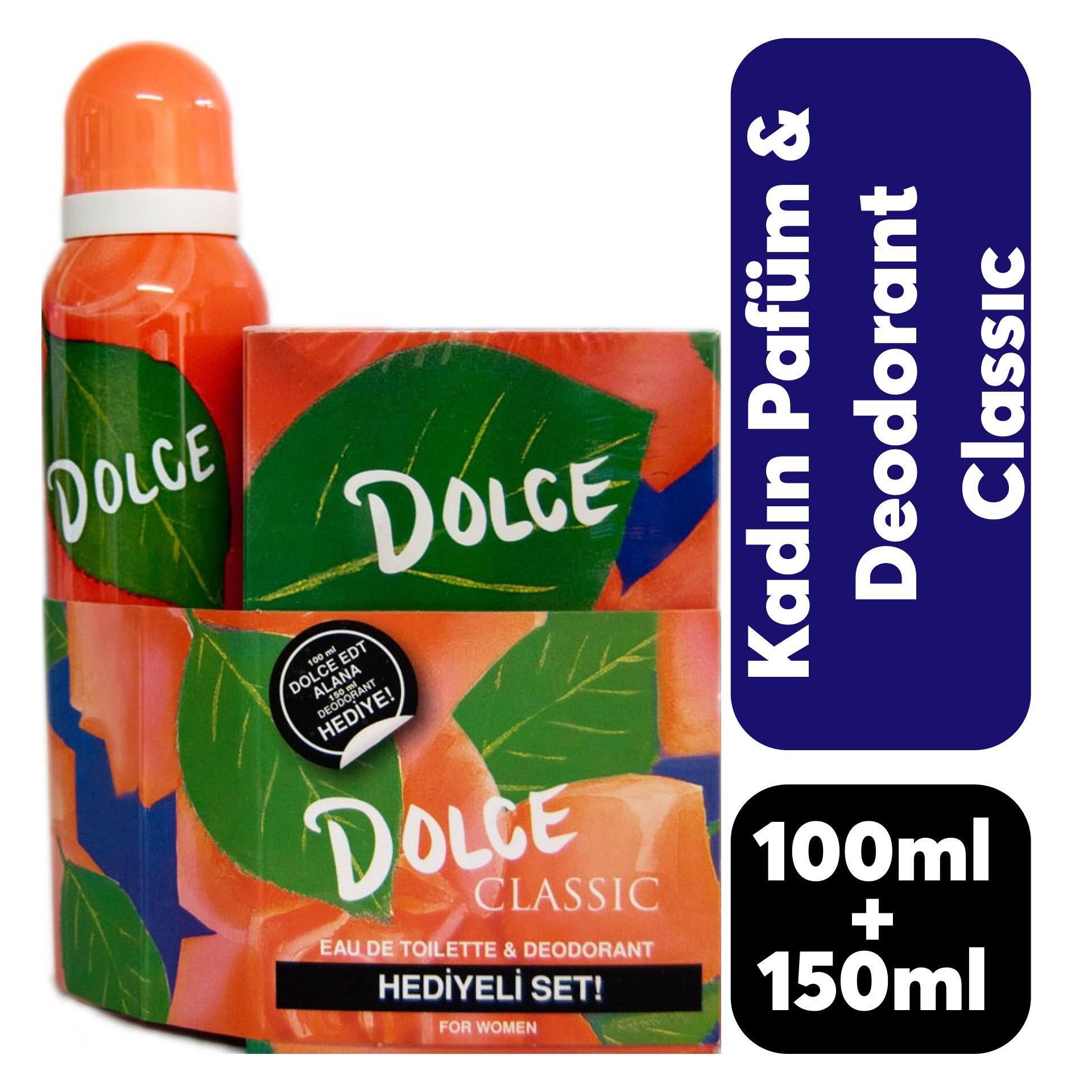 Kofre Kadın Dolce Parfüm 100 ml + Deodorant 150 ml Classic