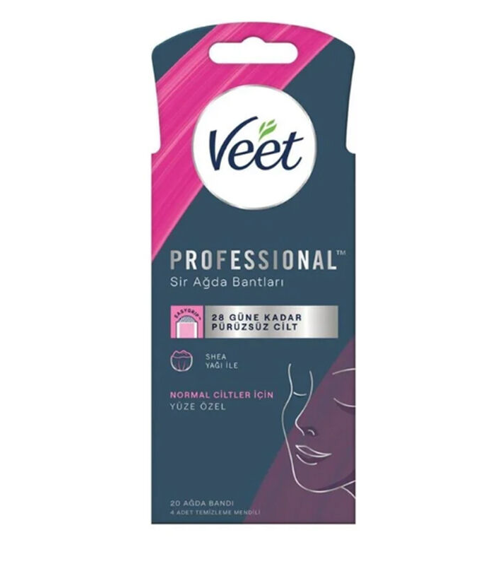 Veet Professional Sir Ağda Bantları Normal Cilt- Yüze Özel 20 Adet