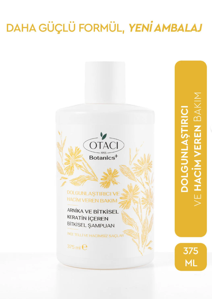 Otacı Arnika ve Bitkisel Keratin İçeren Bitkisel Şampuan 375 ml