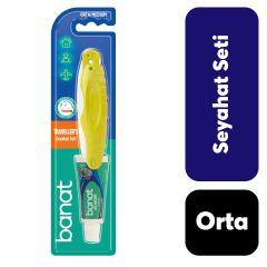 Diş Fırçası Banat + Diş Macunu Seyahat Seti Orta
