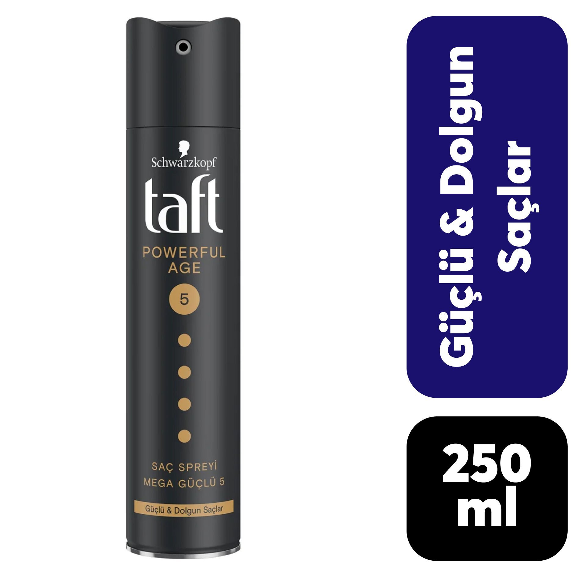 Saç Spreyi Taft 250 ml Güçlü ve Dolgun Saçlar